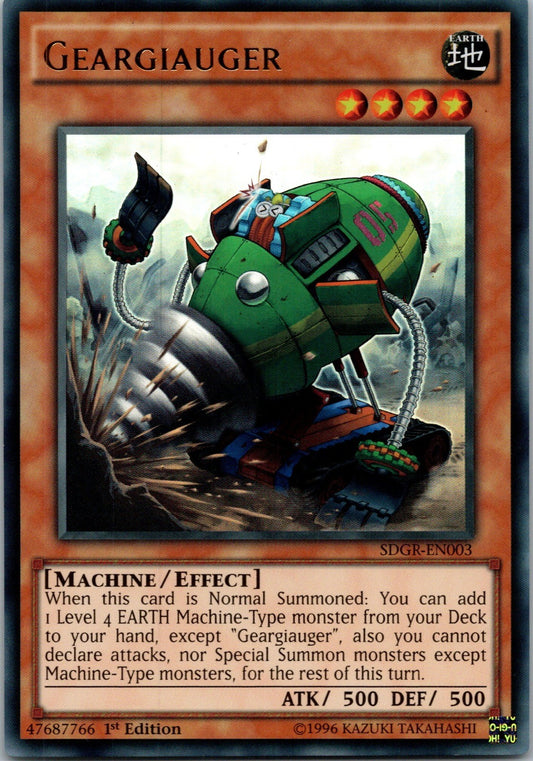 Yugioh Geargiauger SDGR-EN003 1st Edition Ultra Rare NM