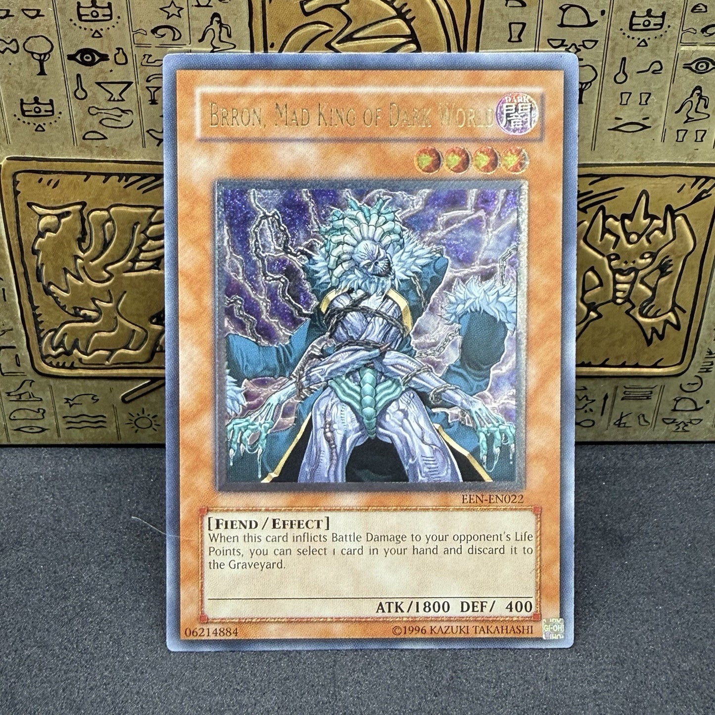 Yugioh Brron, Mad King Dark World EEN-EN022 Ultimate Rare NM