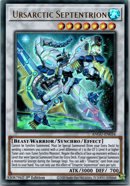 Yugioh Ursarctic Septentrion ANGU-EN034 1st Edition Ultra Rare NM