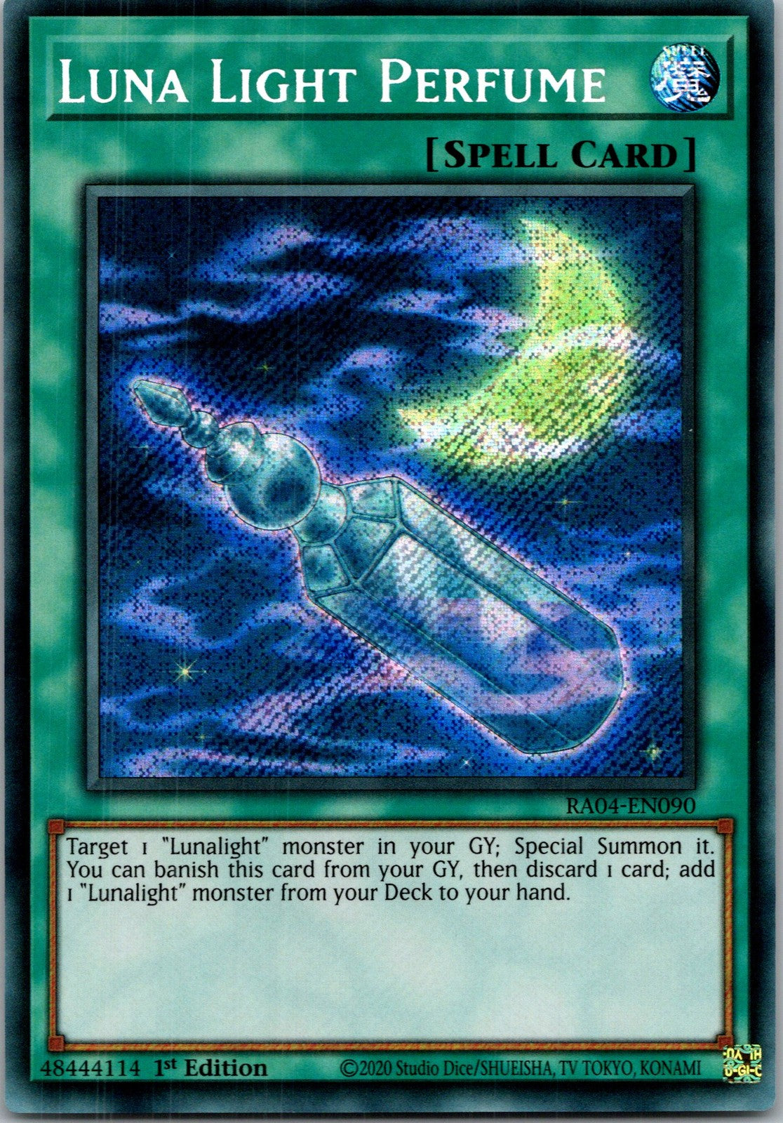 Yugioh Luna Light Perfume (Secret Rare) RA04-EN090 1st Edition Secret Rare NM