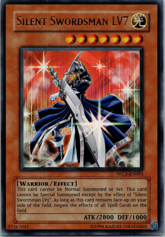 Yugioh Silent Swordsman LV7 WC5-EN001 Ultra Rare NM