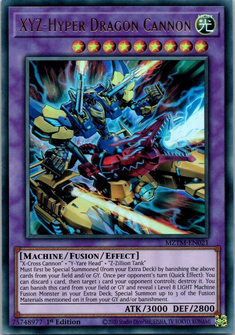 Yugioh XYZ-Hyper Dragon Cannon MZTM-EN021 1st Edition Ultra Rare NM