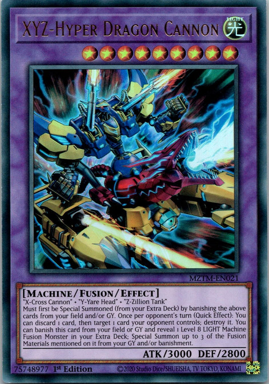 Yugioh XYZ-Hyper Dragon Cannon MZTM-EN021 1st Edition Ultra Rare NM