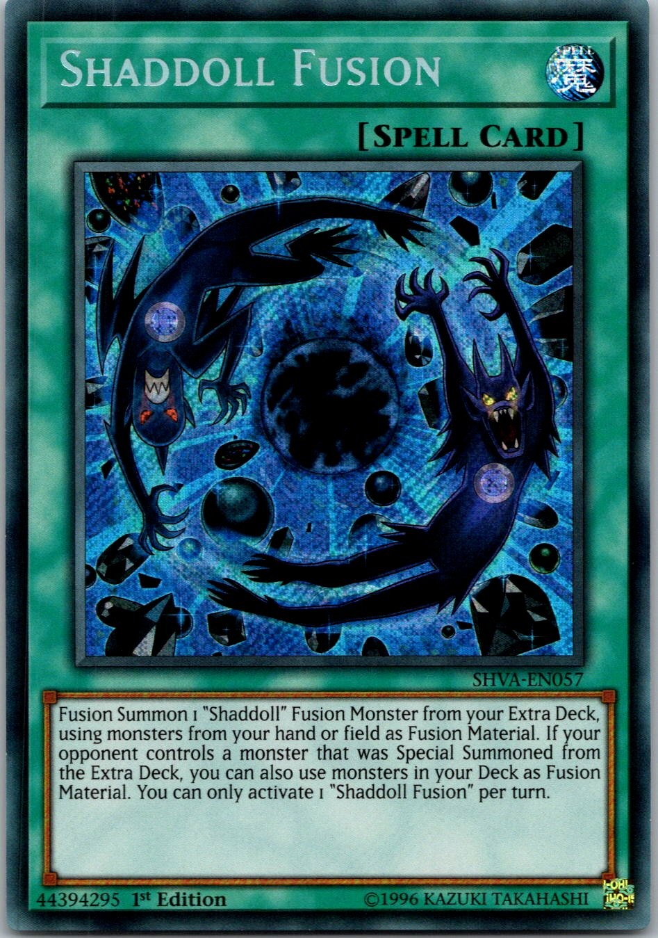 Yugioh Shaddoll Fusion SHVA-EN057 1st Edition Secret Rare NM