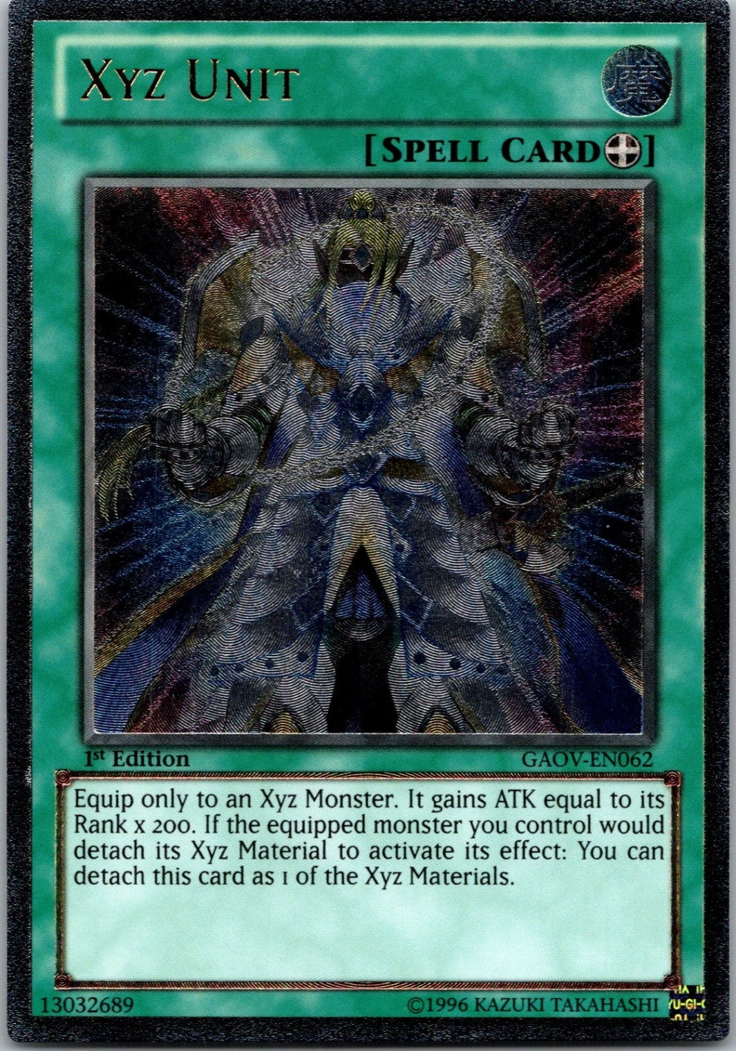 Yugioh Xyz Unit GAOV-EN062 1st Edition Ultimate Rare NM