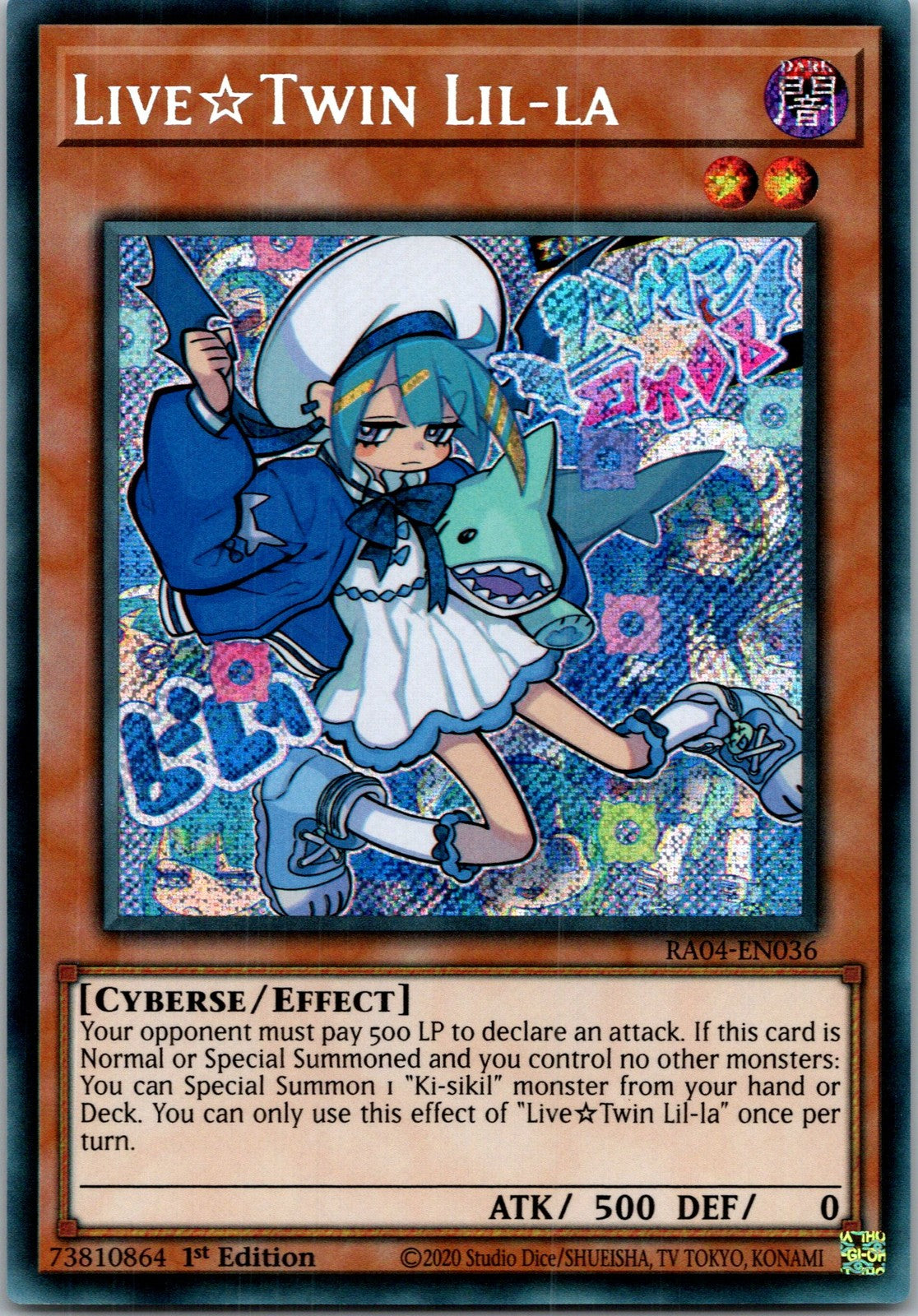Yugioh Live Twin Lil-la RA04-EN036 1st Edition Secret Rare NM