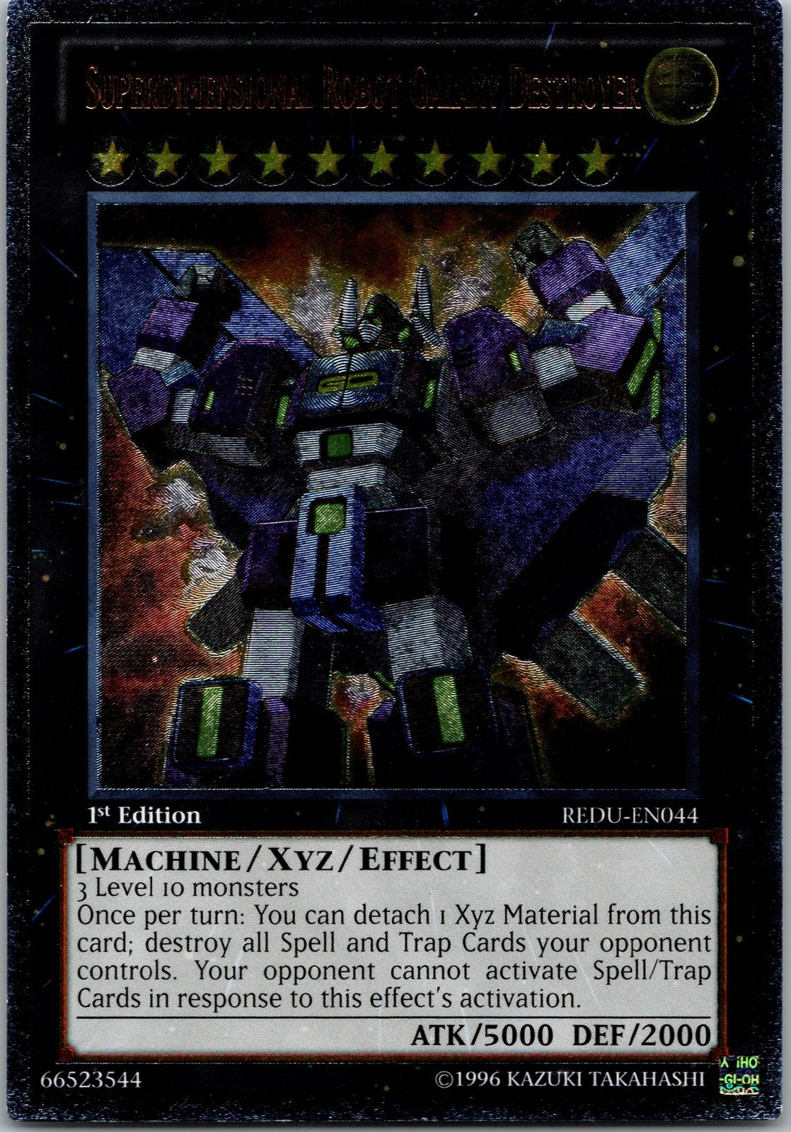Yugioh Superdimensional Robot Galaxy Destroyer REDU-EN044 1st Ed Ultimate NM