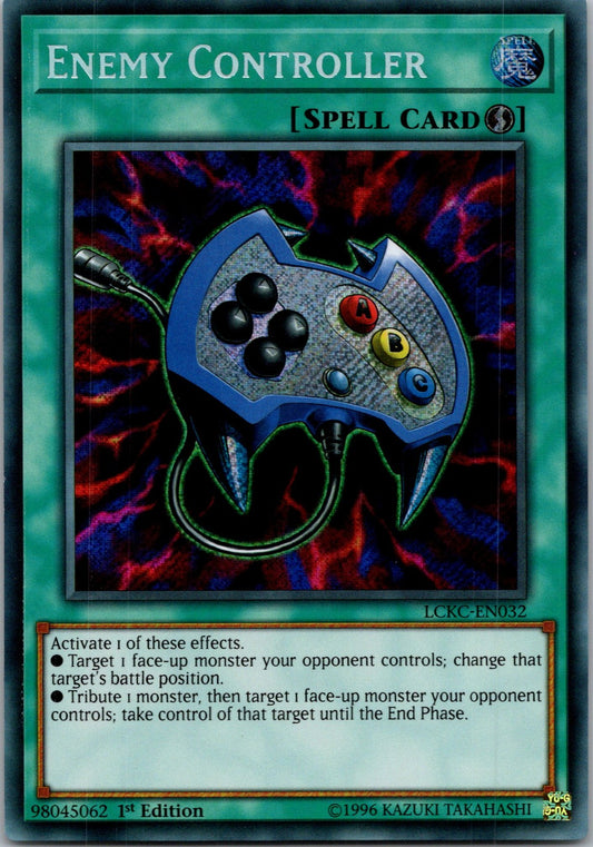 Yugioh Enemy Controller LCKC-EN032 1st Edition Secret Rare NM
