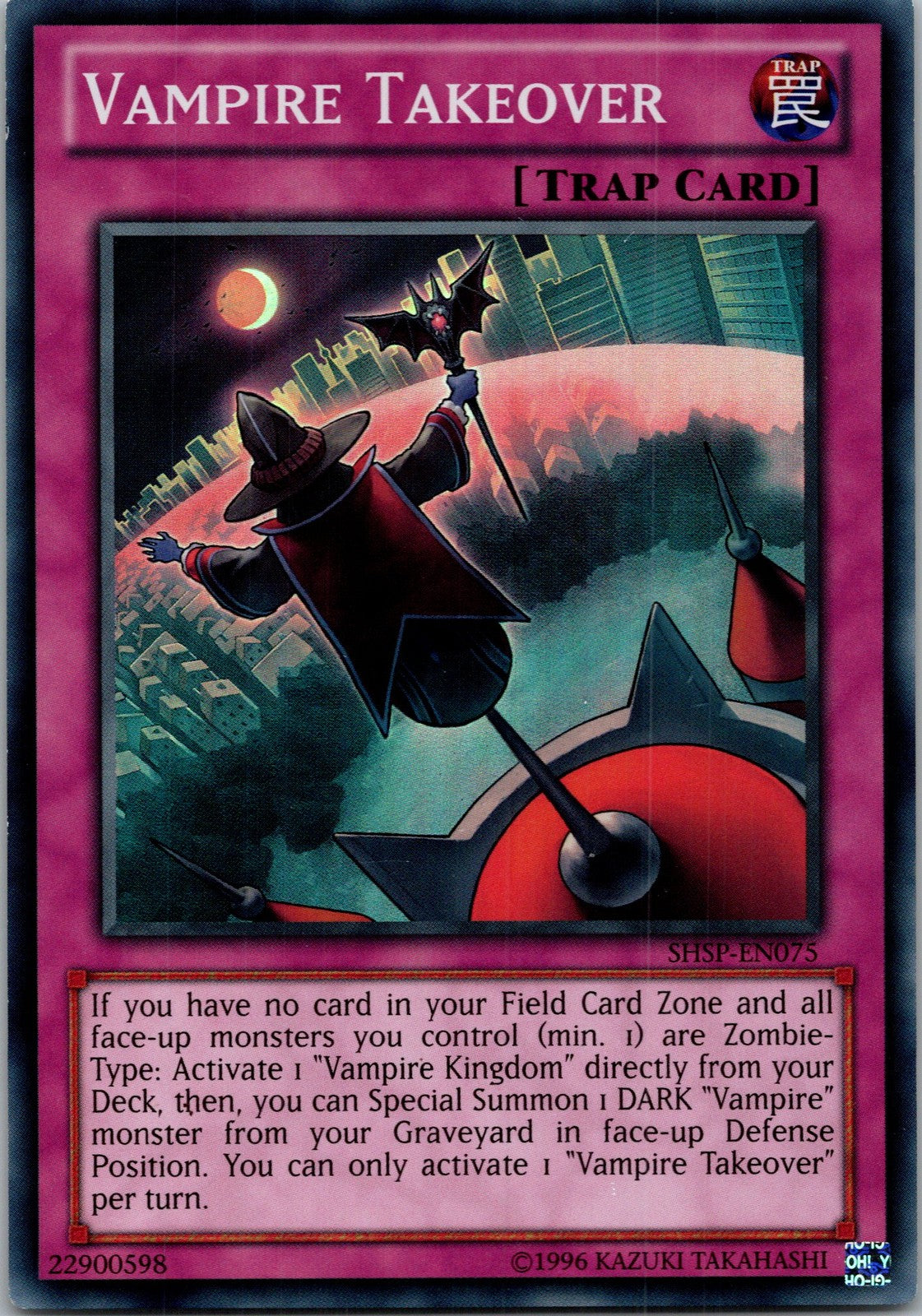Yugioh Vampire Takeover SHSP-EN075 Super Rare NM