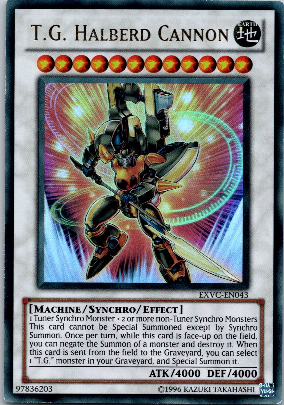 Yugioh T.G. Halberd Cannon EXVC-EN043 Ultra Rare NM