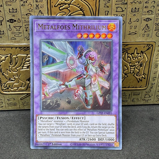 Yugioh Metalfoes Mithrilium GFTP-EN095 Ultra Rare 1st Edition NM