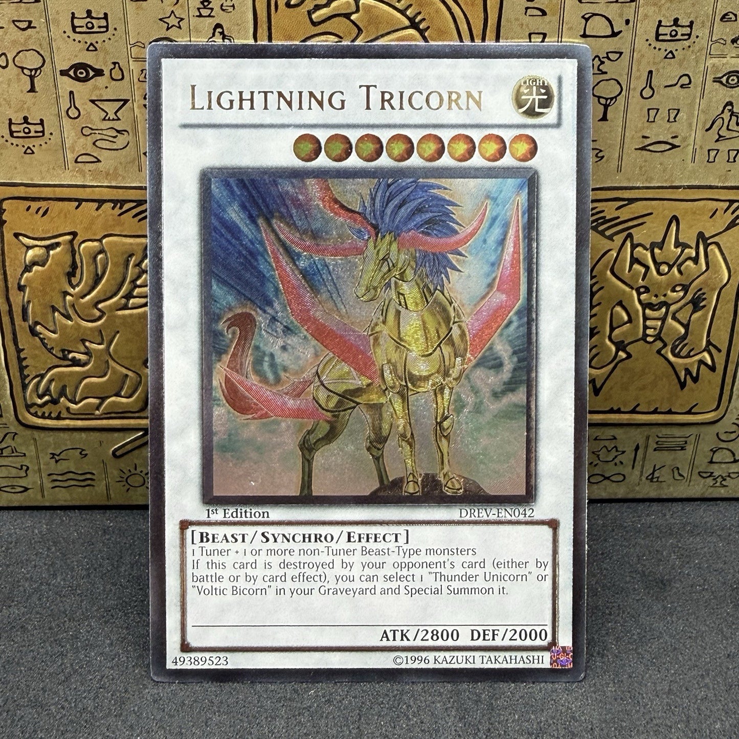 Yugioh Lightning Tricorn DREV-EN042 1st Edition Ultimate Rare NM