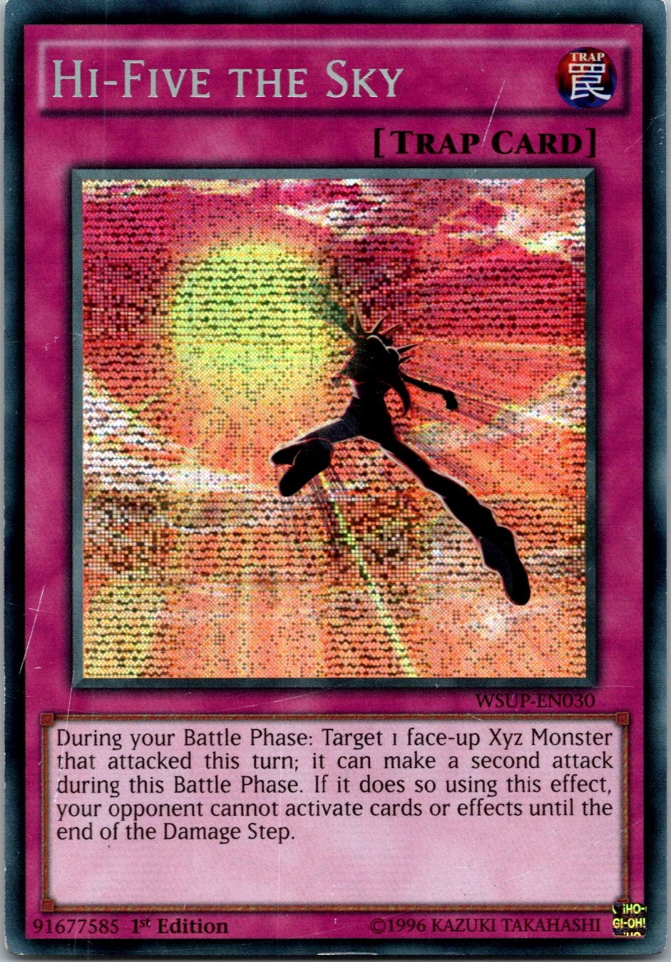 Yugioh Hi-Five the Sky WSUP-EN030 1st Edition Prismatic Secret Rare NM