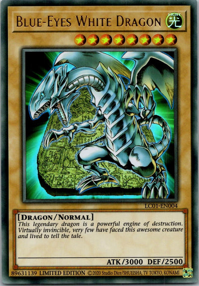 Yugioh Blue-Eyes White Dragon 25th LC01-EN004 Limited Edition Ultra Rare NM
