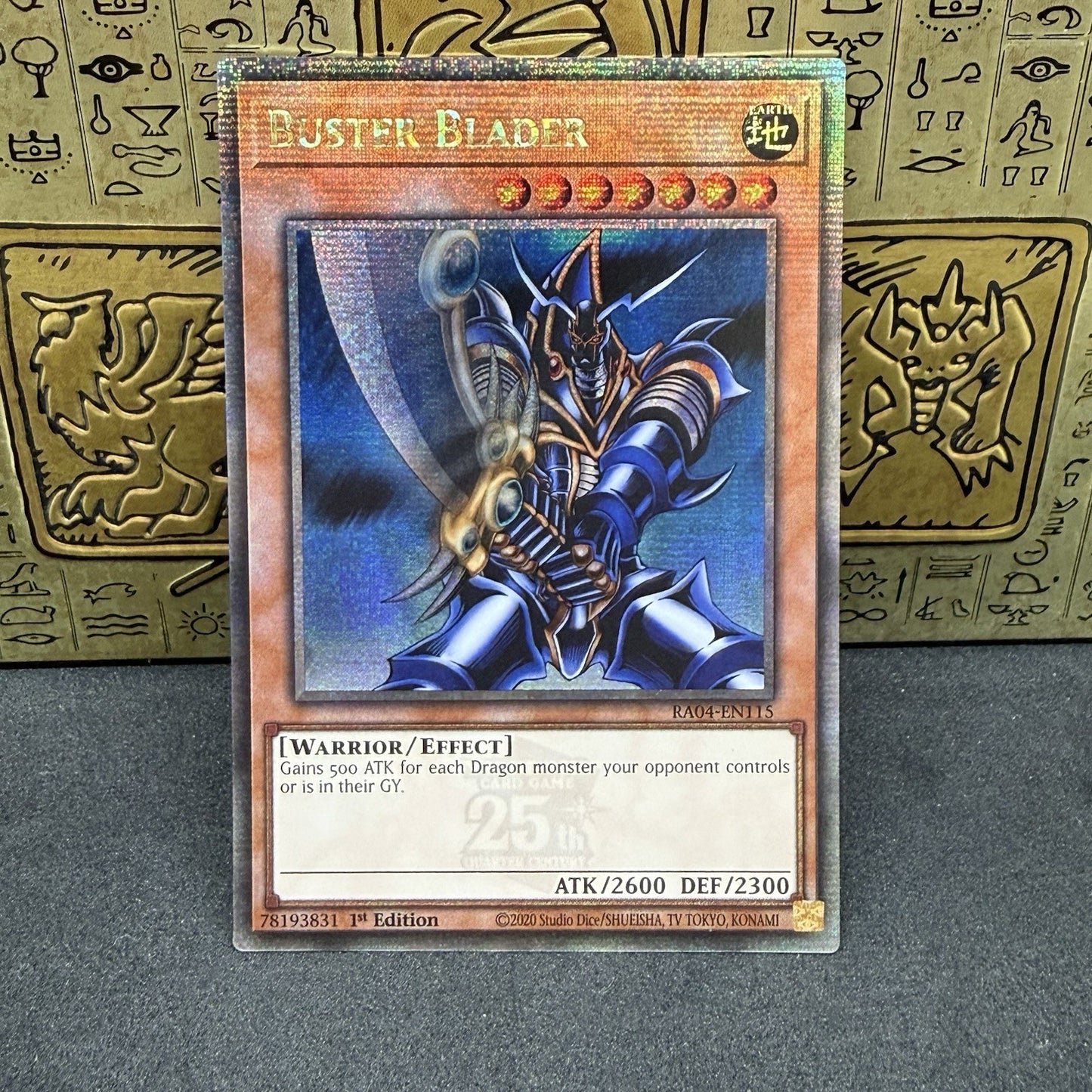 Yugioh Buster Blader RA04-EN115 Quarter Century Secret Rare 1st Edition NM