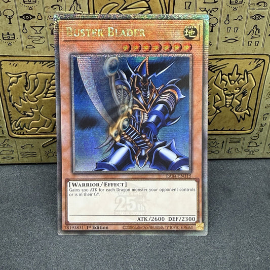 Yugioh Buster Blader RA04-EN115 Quarter Century Secret Rare 1st Edition NM