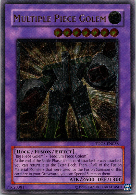Yugioh Multiple Piece Golem TDGS-EN038 Ultimate Rare NM