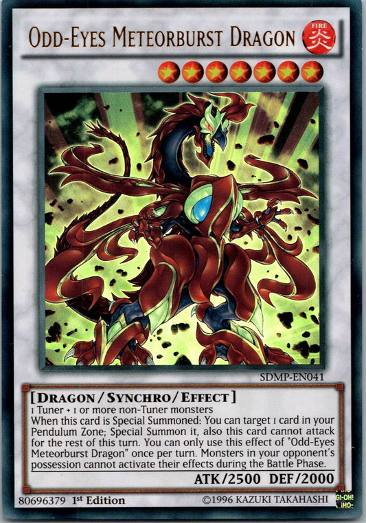 Yugioh Odd-Eyes Meteorburst Dragon SDMP-EN041 1st Edition Ultra Rare NM