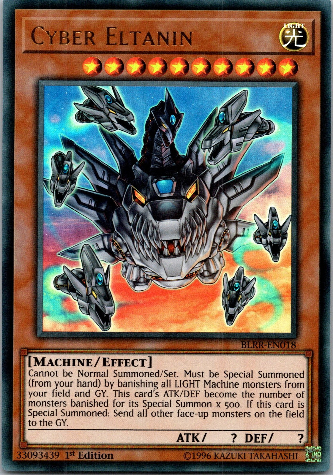 Yugioh Cyber Eltanin BLRR-EN018 1st Edition Ultra Rare NM