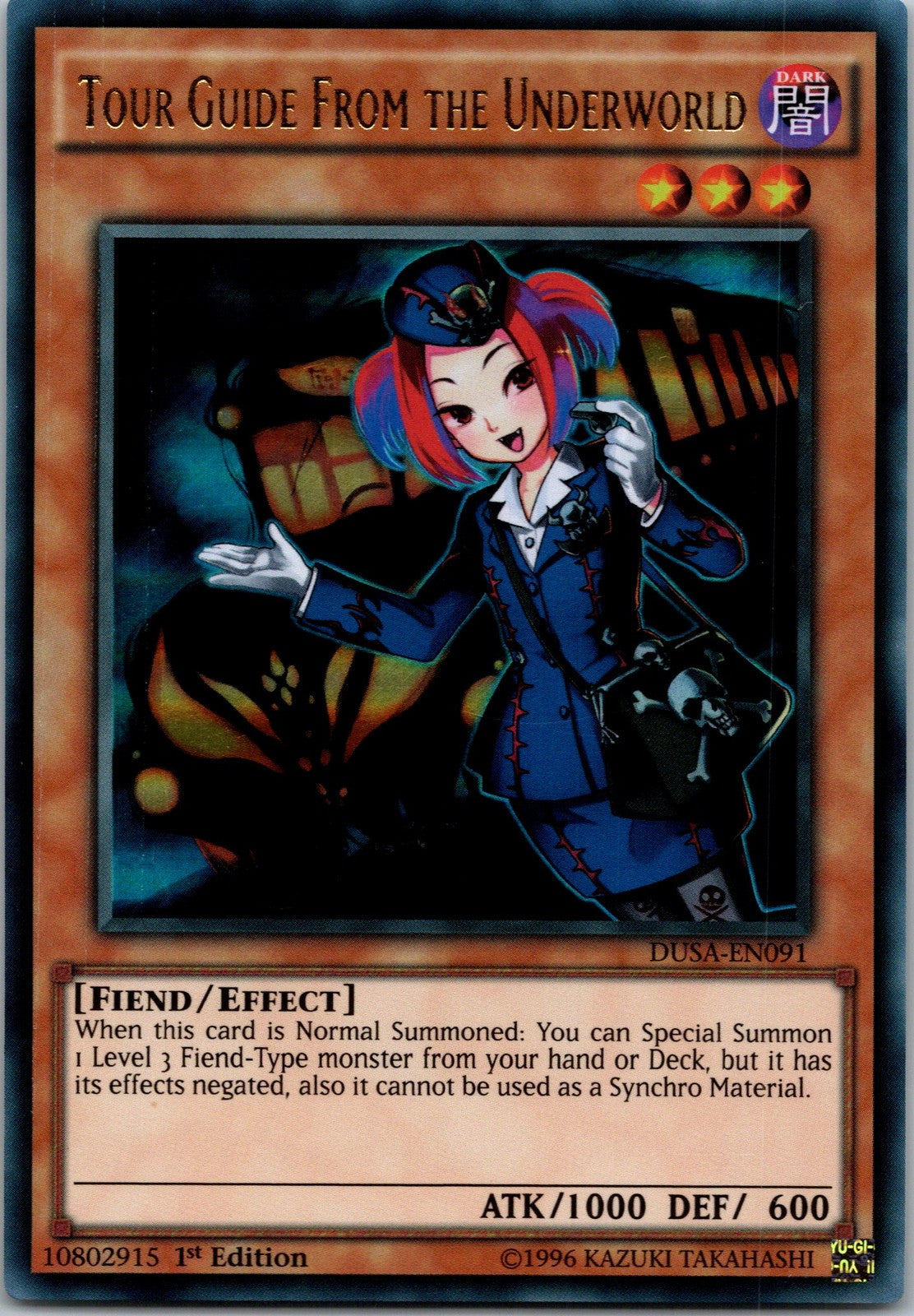 Yugioh Tour Guide From the Underworld DUSA-EN091 1st Edition Ultra Rare NM