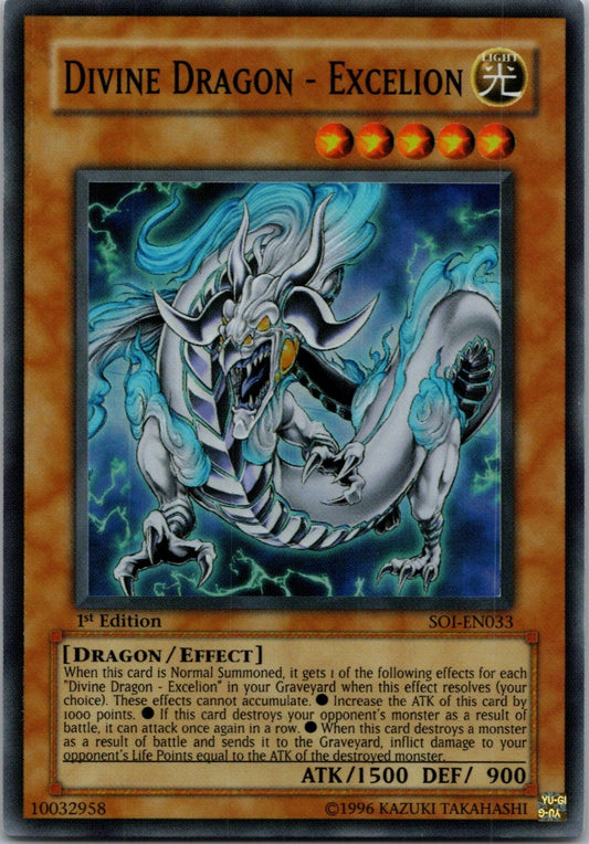 Yugioh Divine Dragon - Excelion SOI-EN033 1st Edition Super Rare NM