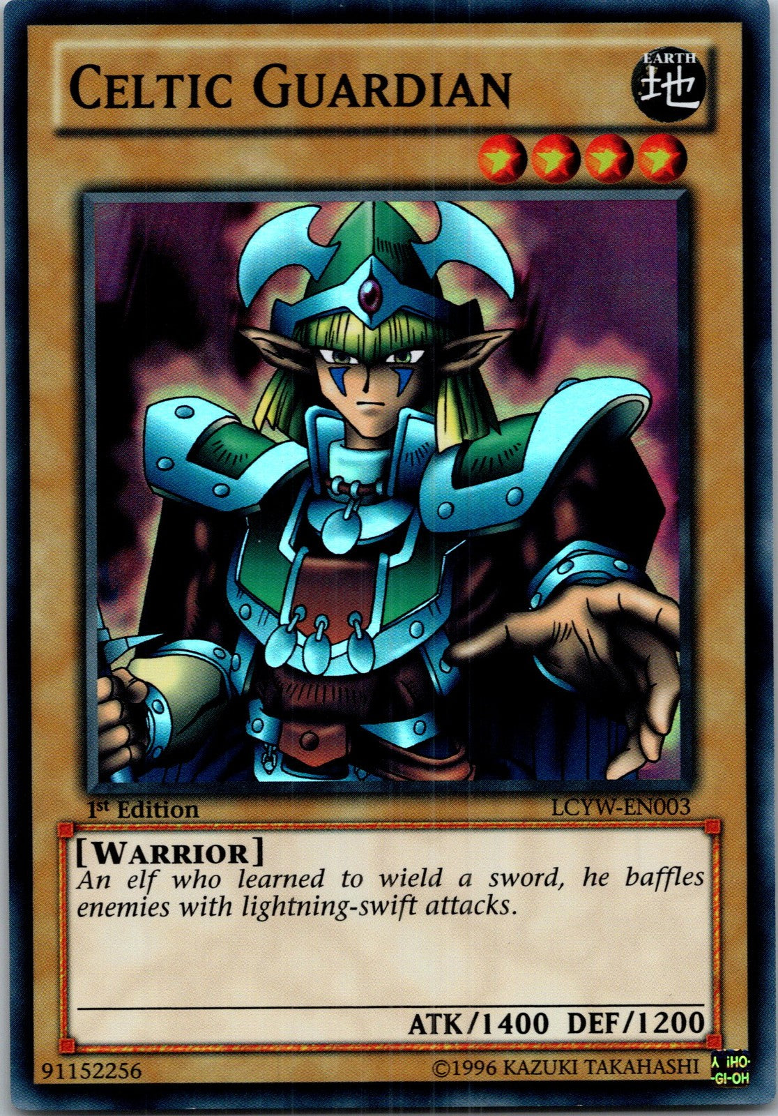 Yugioh Celtic Guardian LCYW-EN003 1st Edition Super Rare NM