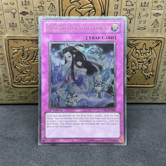 Yugioh Mischief of the Yokai STBL-EN089 Ultimate Rare 1st Edition LP