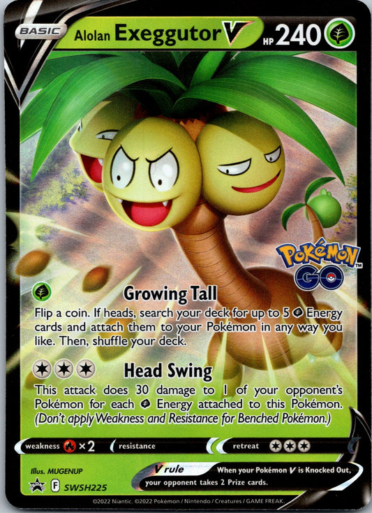 Pokemon Alolan Exeggutor V Promo SWSH: Sword & Shield Promo Cards SWSH225 NM
