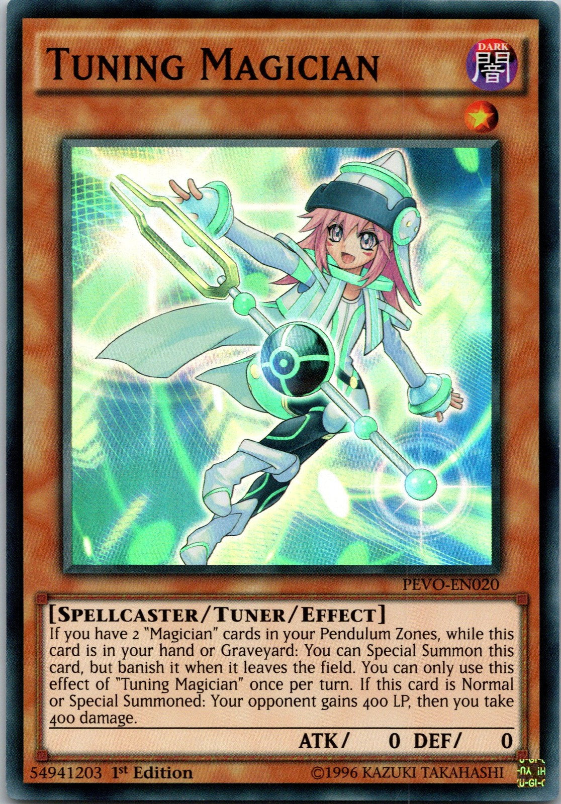 Yugioh Tuning Magician Pendulum Evolution-PEVO-EN020 1st Edition Super Rare NM