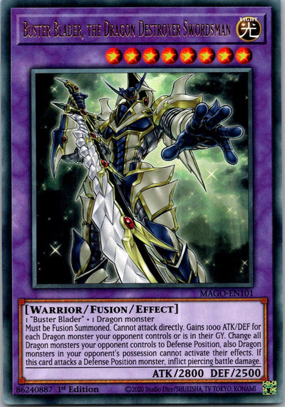 Yugioh Buster Blader, the Dragon Destroyer Swordsman MAGO-EN101 1st Edition NM