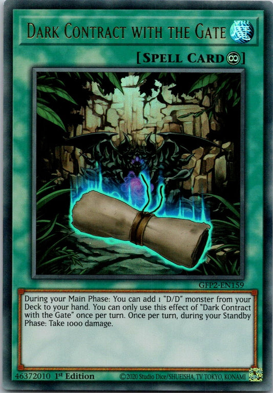 Yugioh Dark Contract with the Gate GFP2-EN159 1st Edition Ultra Rare NM
