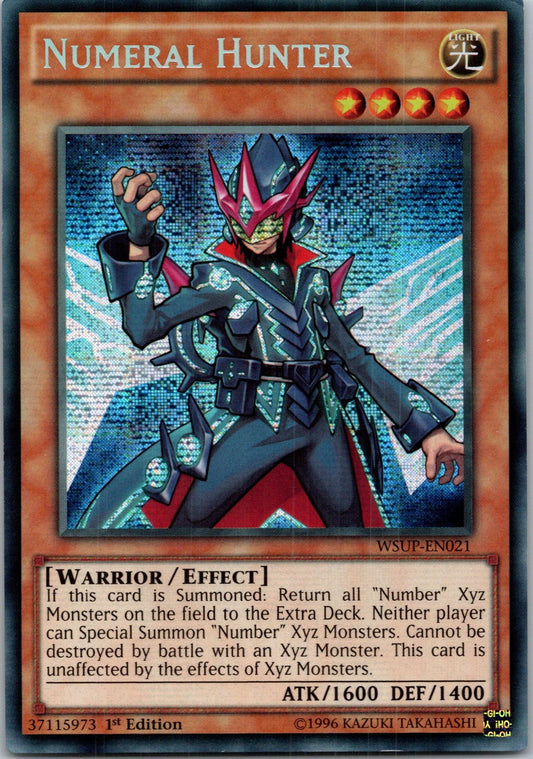 Yugioh Numeral Hunter WSUP-EN021 1st Edition Prismatic Secret Rare NM