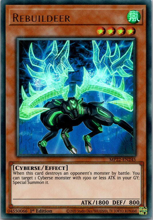 Yugioh Rebuildeer MP22-EN245 1st Edition Ultra Rare NM