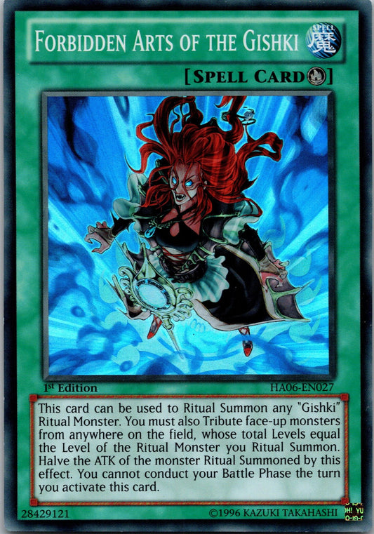 Yugioh Forbidden Arts of the Gishki HA06-EN027 1st Edition Super Rare NM