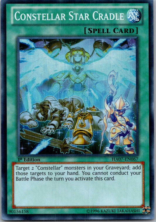 Yugioh Constellar Star Cradle HA07-EN067 1st Edition Super Rare NM