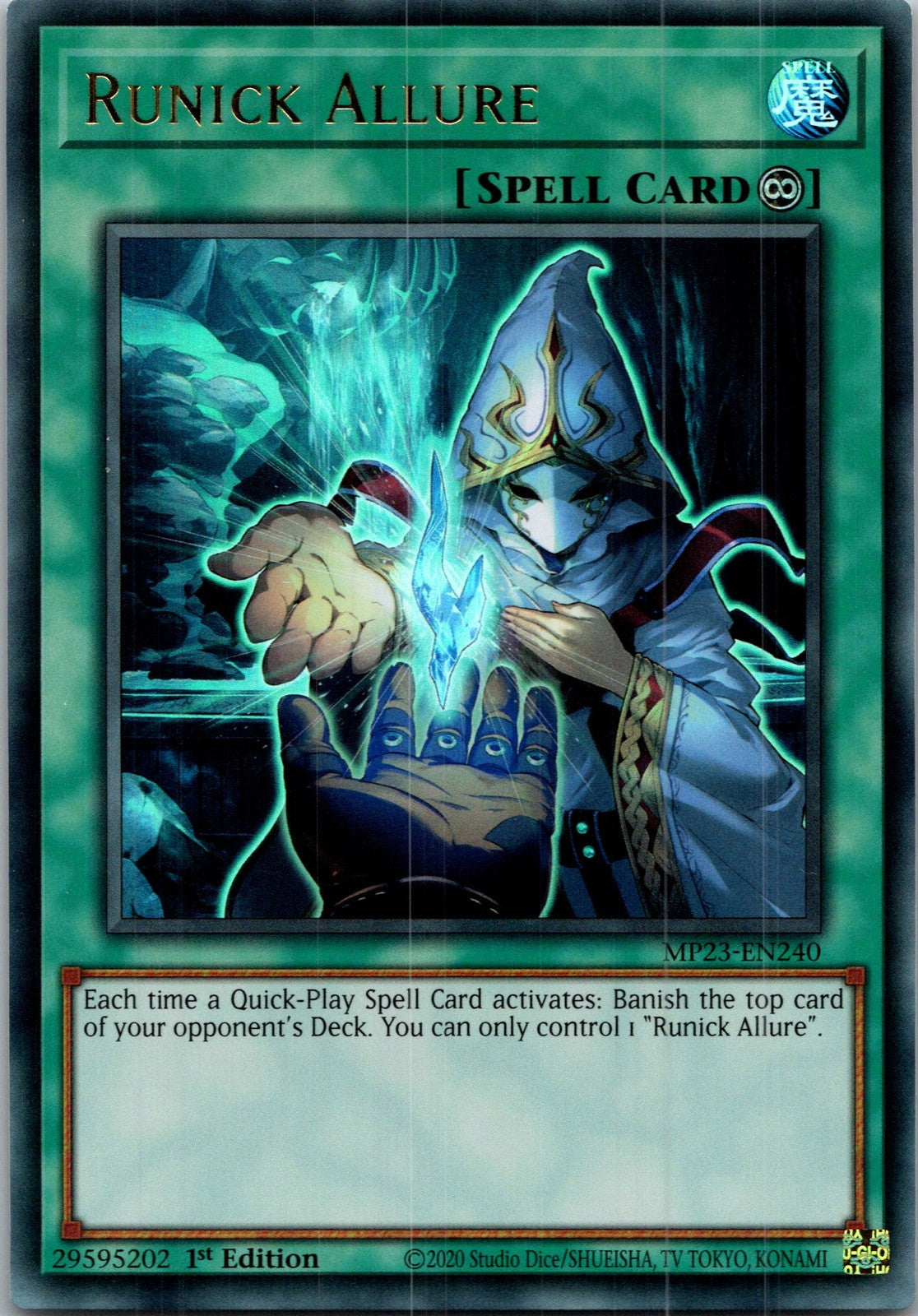 Yugioh Runick Allure MP23-EN240 1st Edition Ultra Rare NM