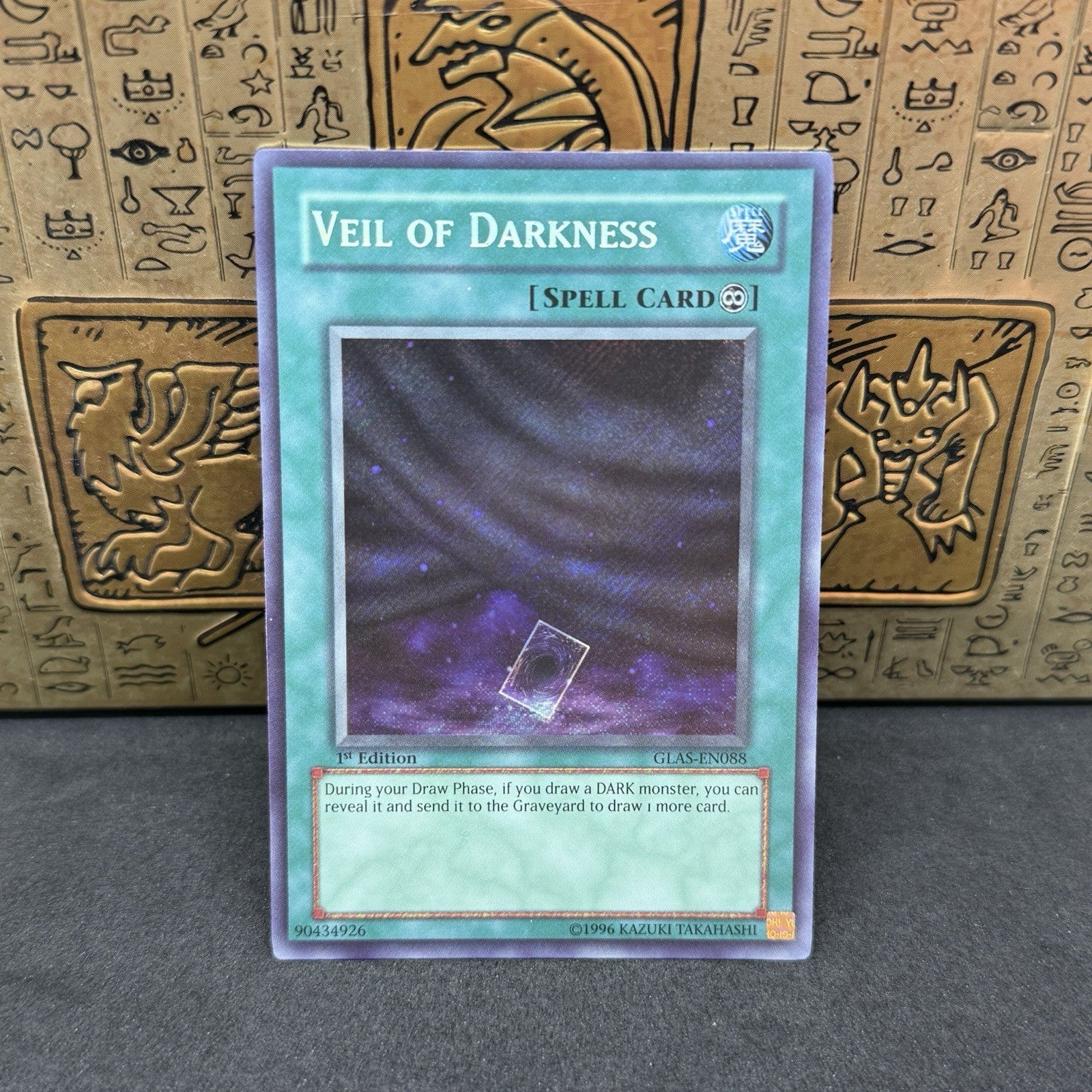 Yugioh Veil of Darkness GLAS-EN088 1st Edition Secret Rare NM