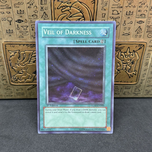 Yugioh Veil of Darkness GLAS-EN088 1st Edition Secret Rare NM
