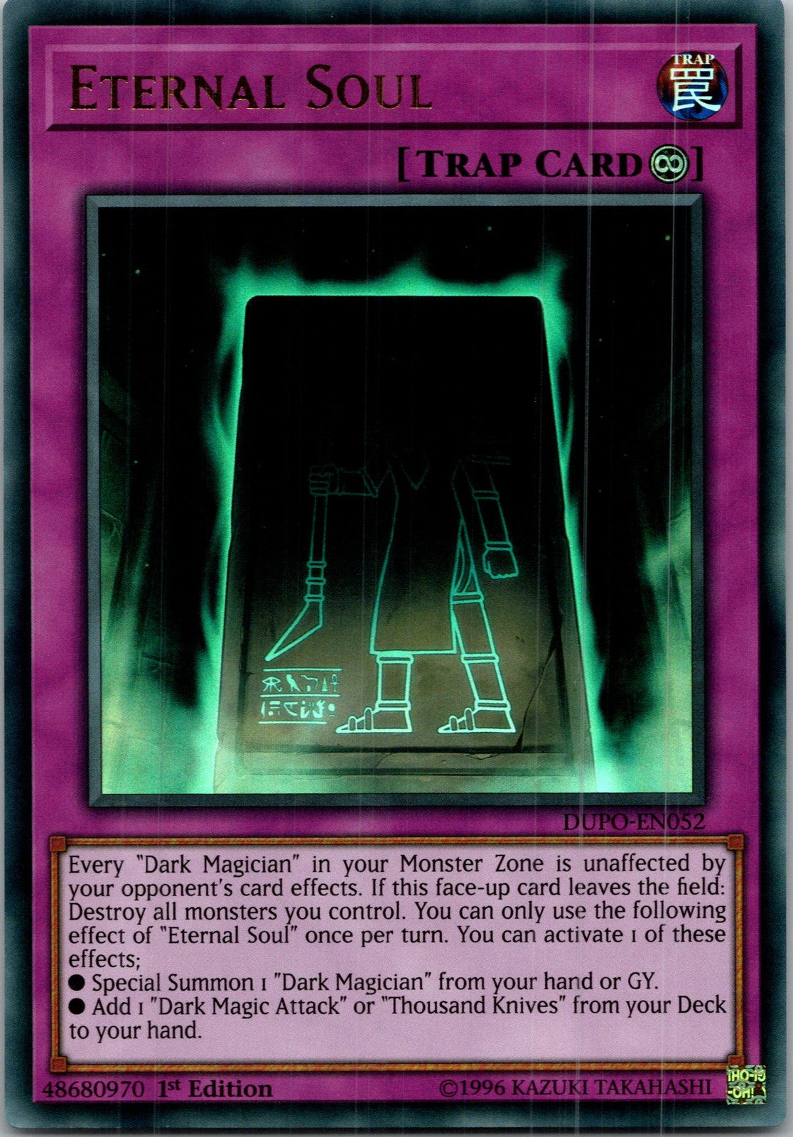 Yugioh Eternal Soul DUPO-EN052 1st Edition Ultra Rare NM