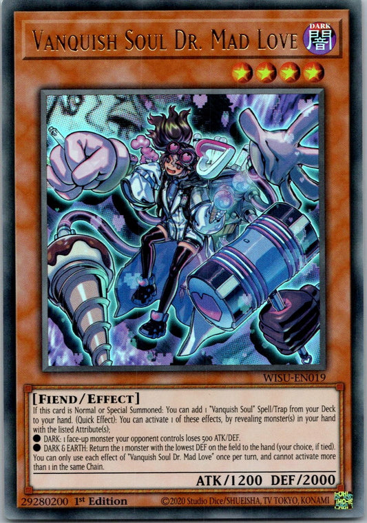 Yugioh Vanquish Soul Dr. Mad Love WISU-EN019 1st Edition Ultra Rare NM