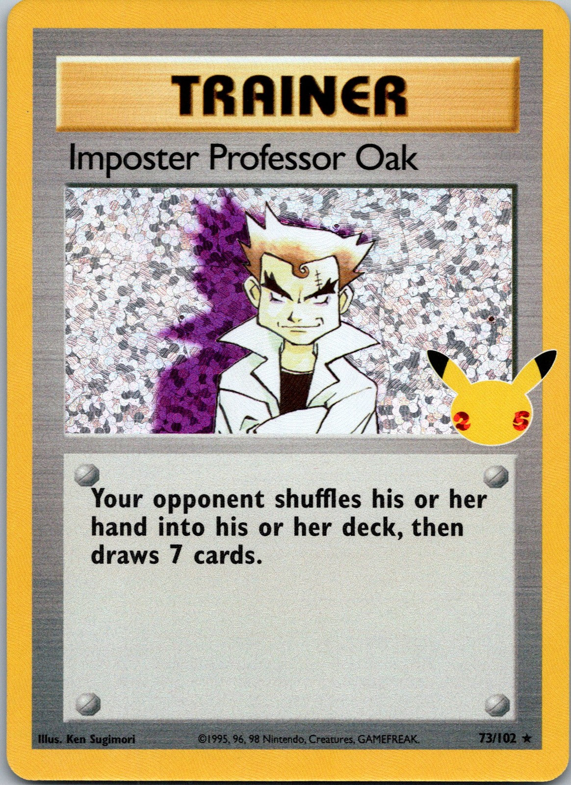 Pokemon Imposter Professor Oak 73/102 Classic Collection NM