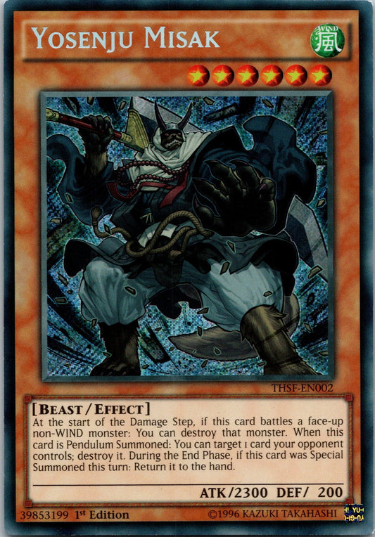 Yugioh Yosenju Misak THSF-EN002 1st Edition Secret Rare NM