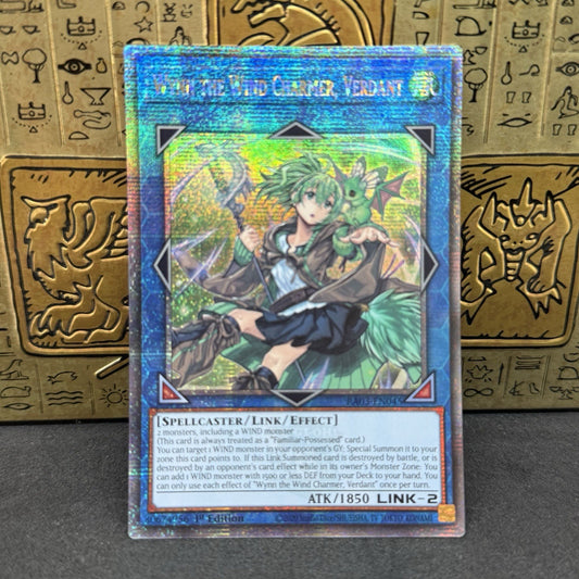 Yugioh Wynn The Wind Charmer, Verdant RA03-EN045 Quarter Century Secret 1st NM