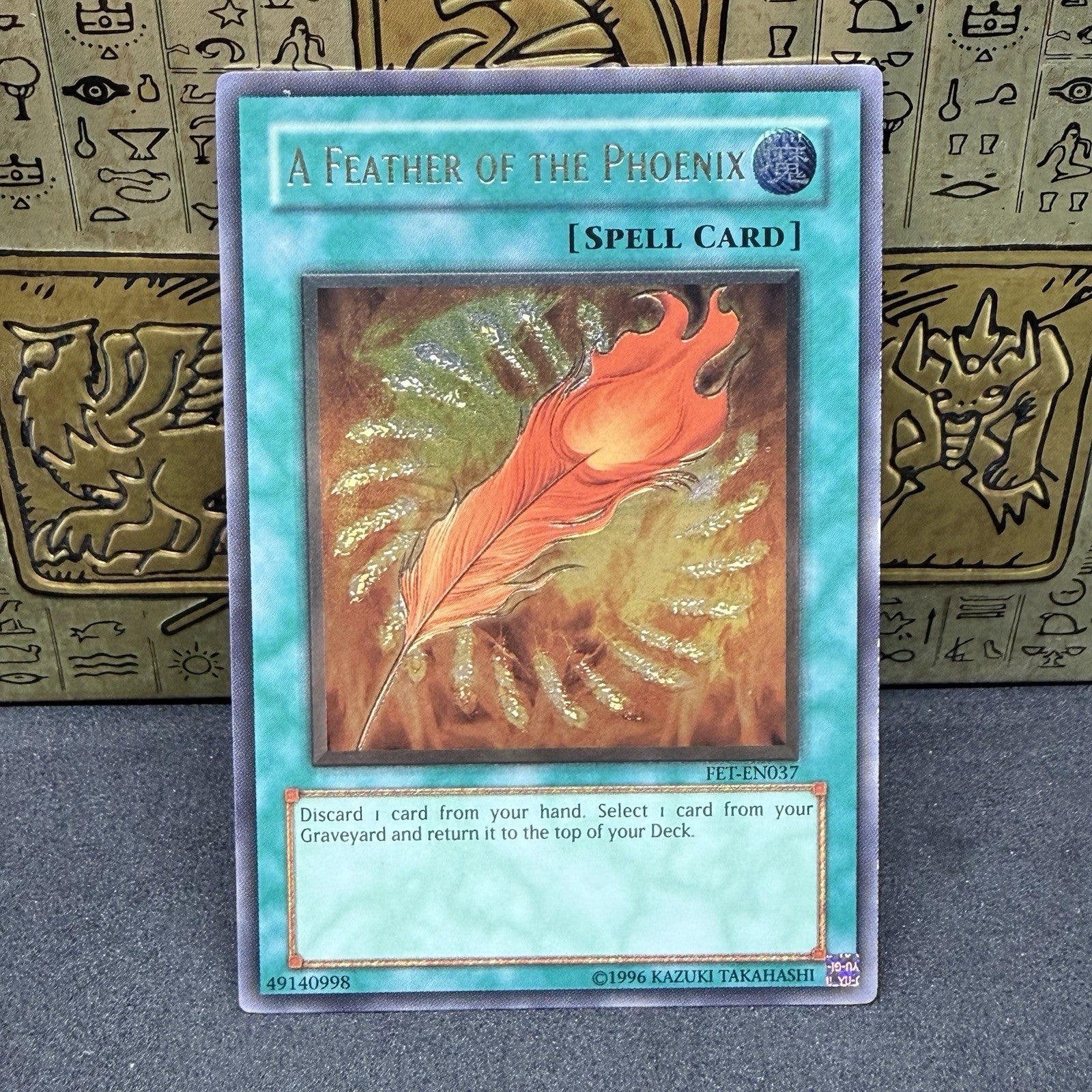 Yugioh A Feather of the Phoenix FET-EN037 Ultimate Rare NM