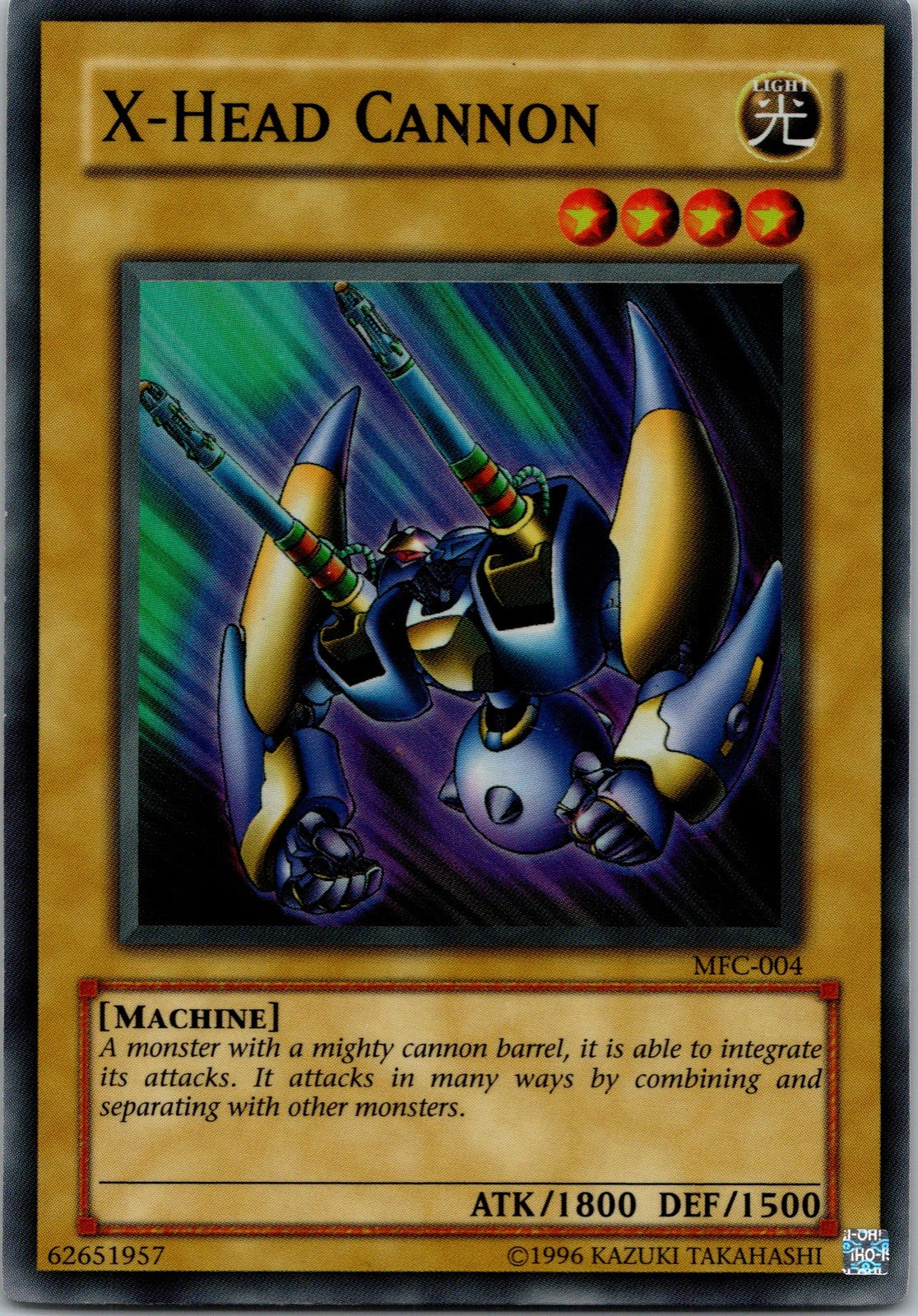 Yugioh X-Head Cannon MFC-004 Super Rare NM