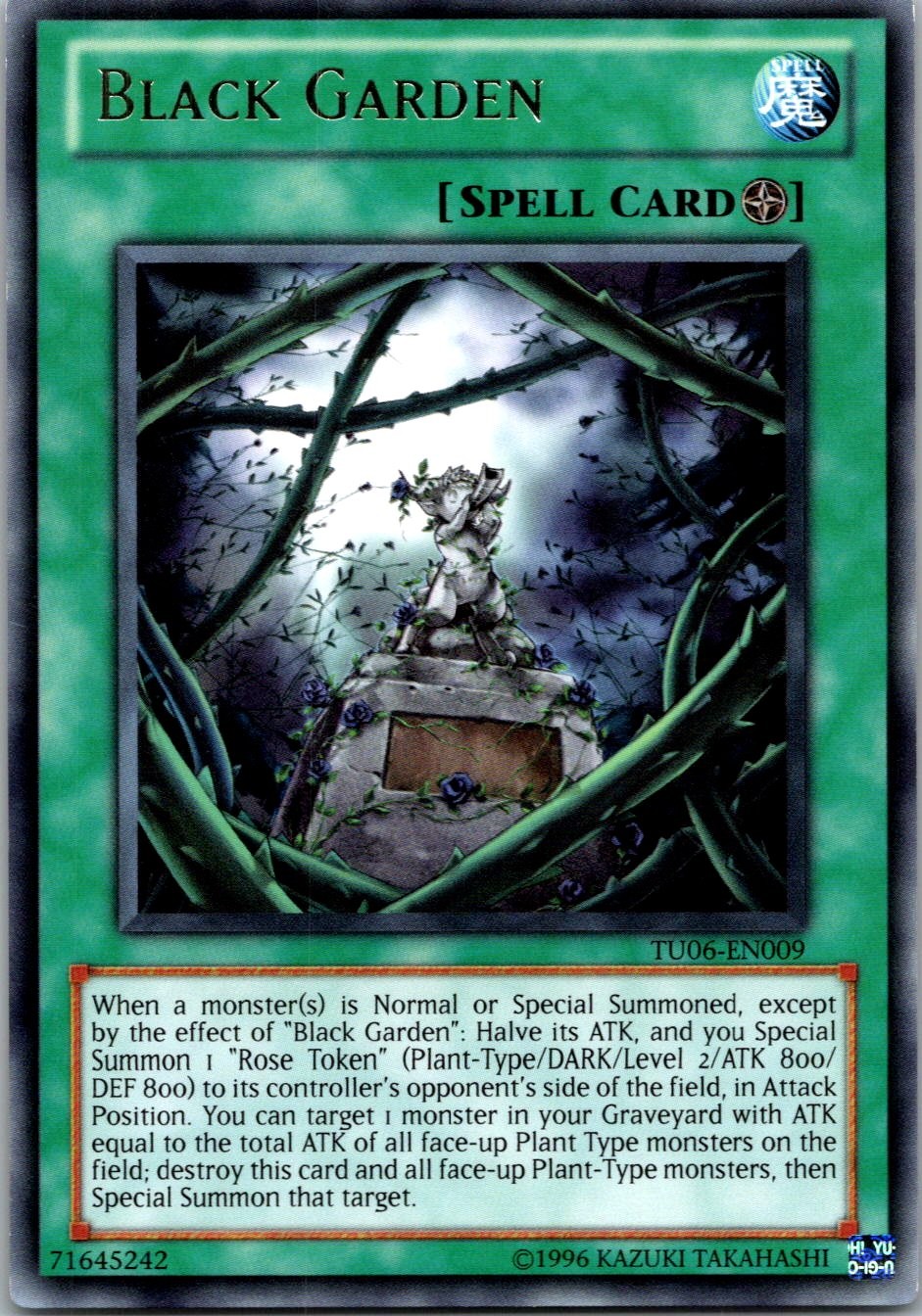 Yugioh Black Garden TU06-EN009 Rare NM