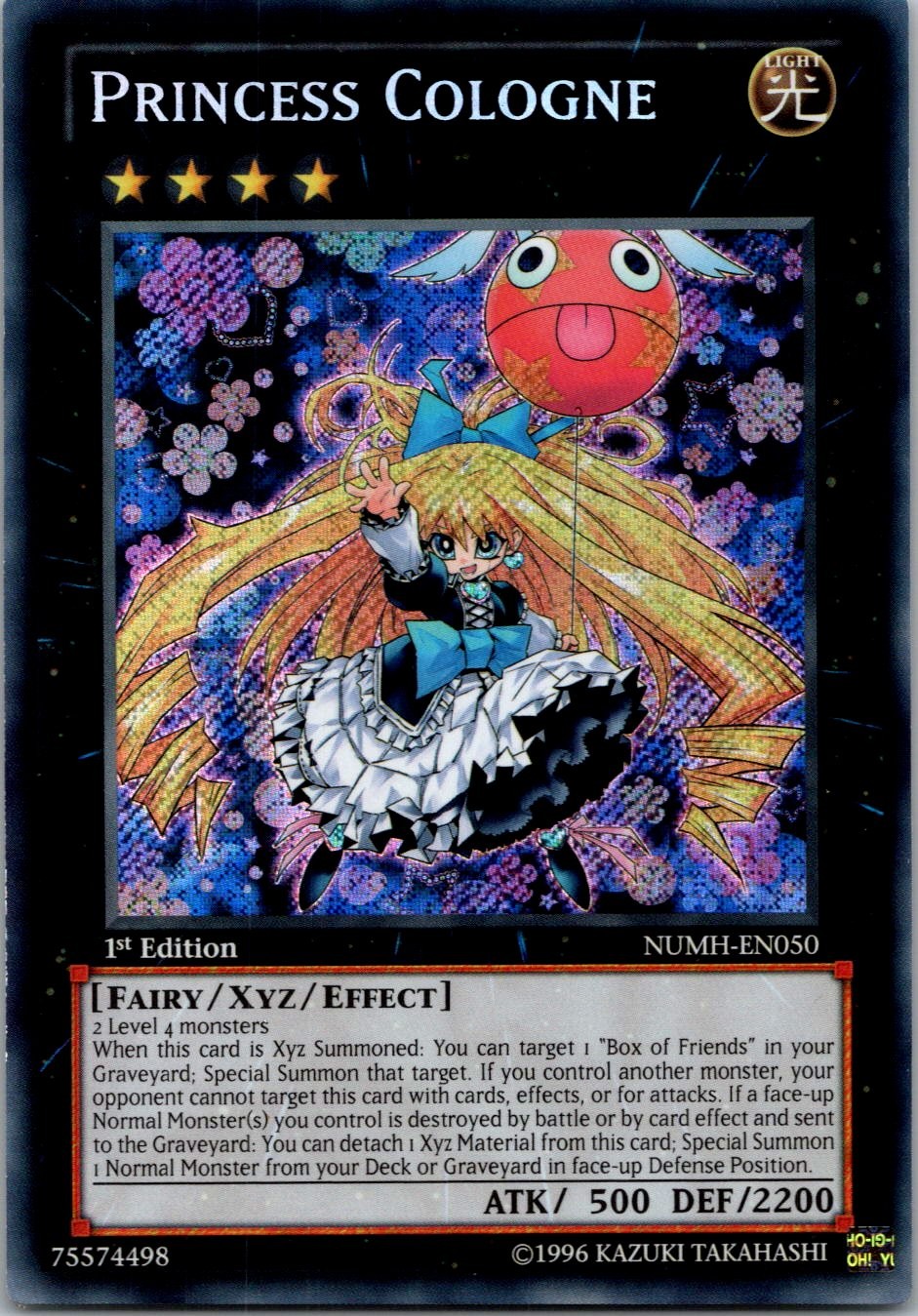 Yugioh Princess Cologne NUMH-EN050 1st Edition Secret Rare NM
