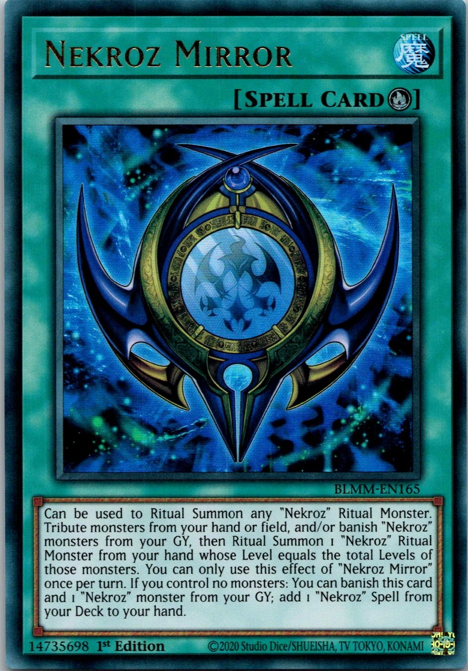 Yugioh Nekroz Mirror BLMM-EN165 1st Edition Ultra Rare NM