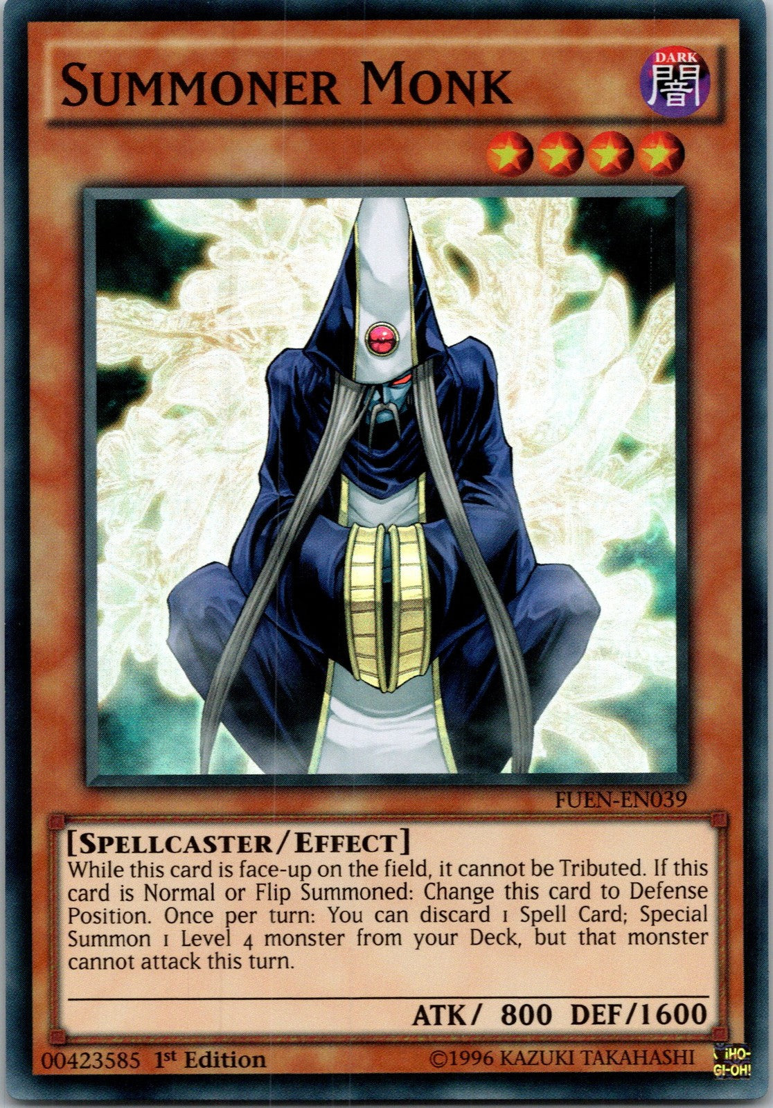 Yugioh Summoner Monk FUEN-EN039 1st Edition Super Rare NM