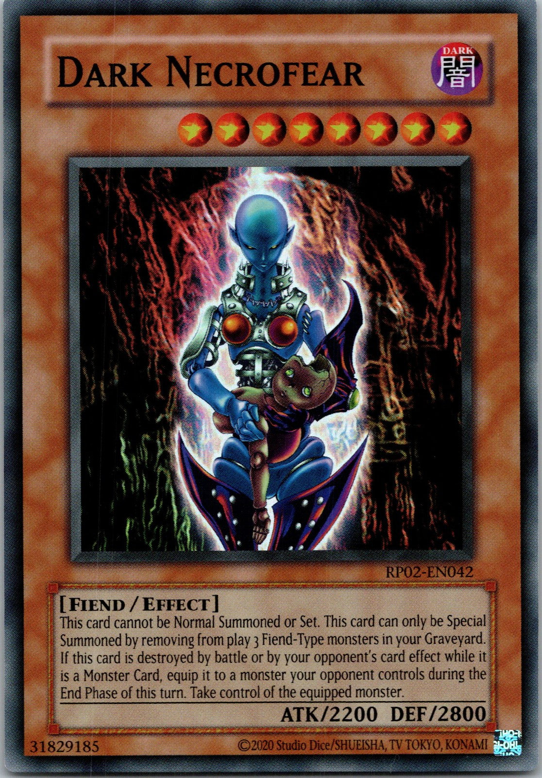 Yugioh Dark Necrofear RP02-EN042 Super Rare NM